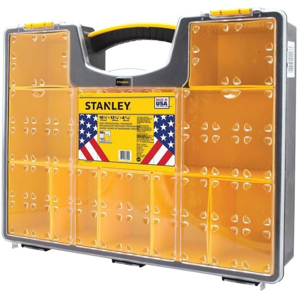 Stanley Tools STST14710 Pro Series Deep 10 Compartment Organiser (425 x 335 x 105mm)