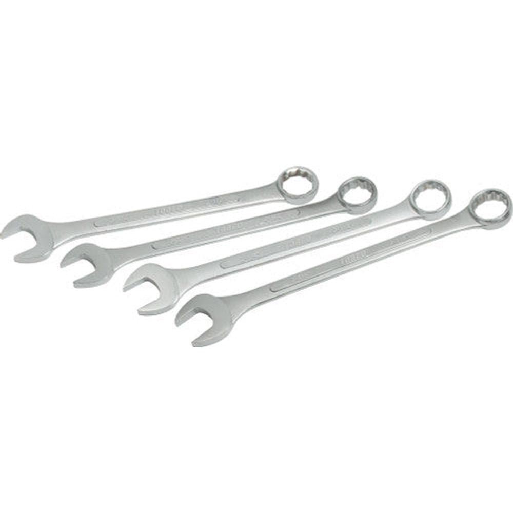 Tobeq CWFJK6004 4-Piece SAE Raised Panel Jumbo Combination Wrench Set, 2-1/8″ to 2-1/2″